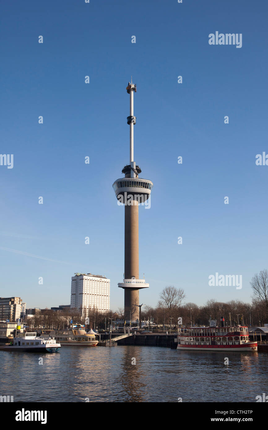 Die Niederlande, Rotterdam, Euromast Tower. Stockfoto