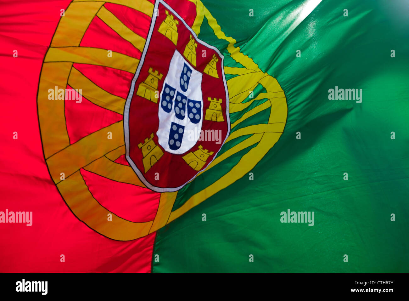 Portugiesische Flagge Stockfoto
