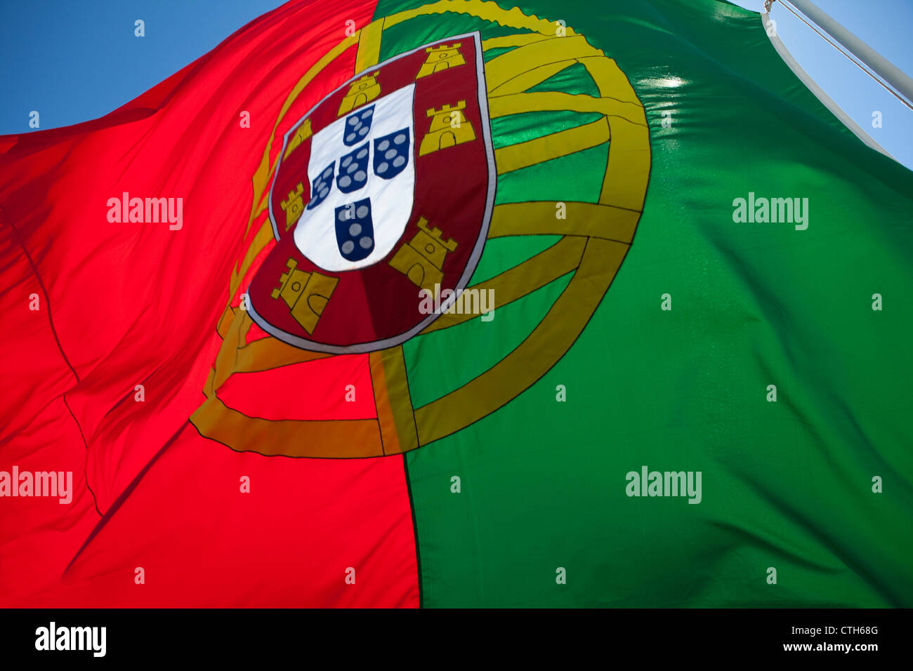 Portugiesische Flagge Stockfoto