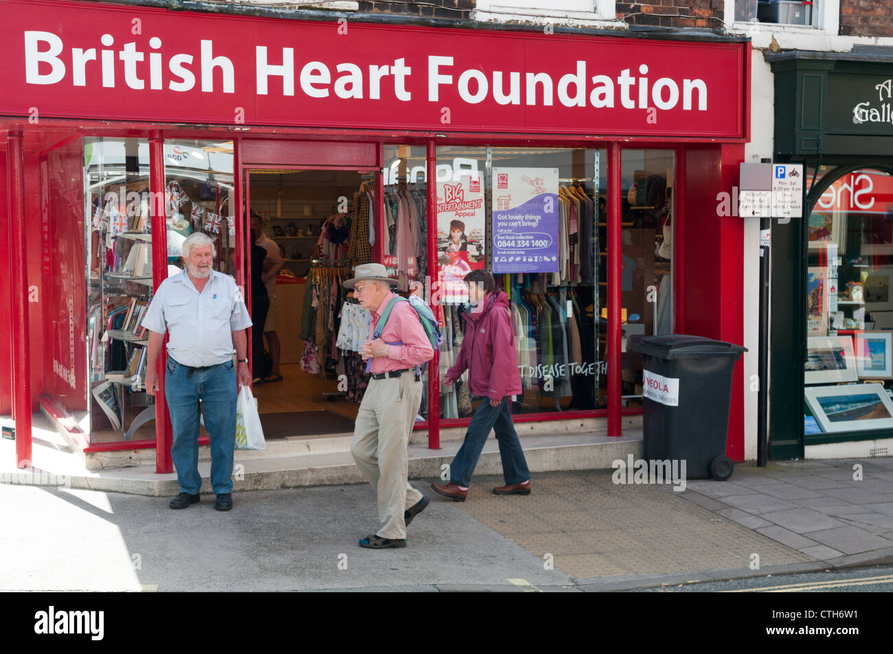 British Heart Foundation Ladenfront Stockfoto