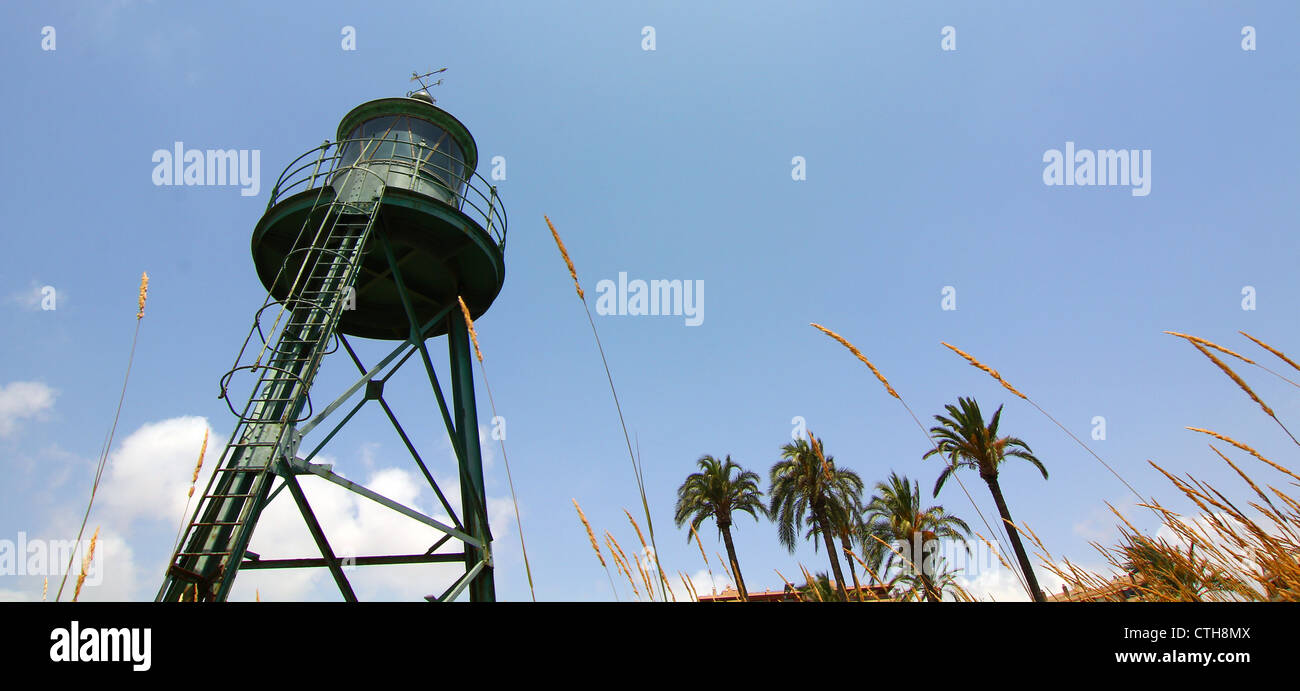 alten Eisen Leuchtturm Küste Stockfoto