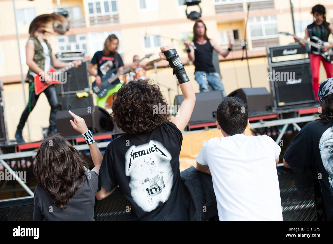 Metrabate führt, während Cebollinazo Rock Stockfoto