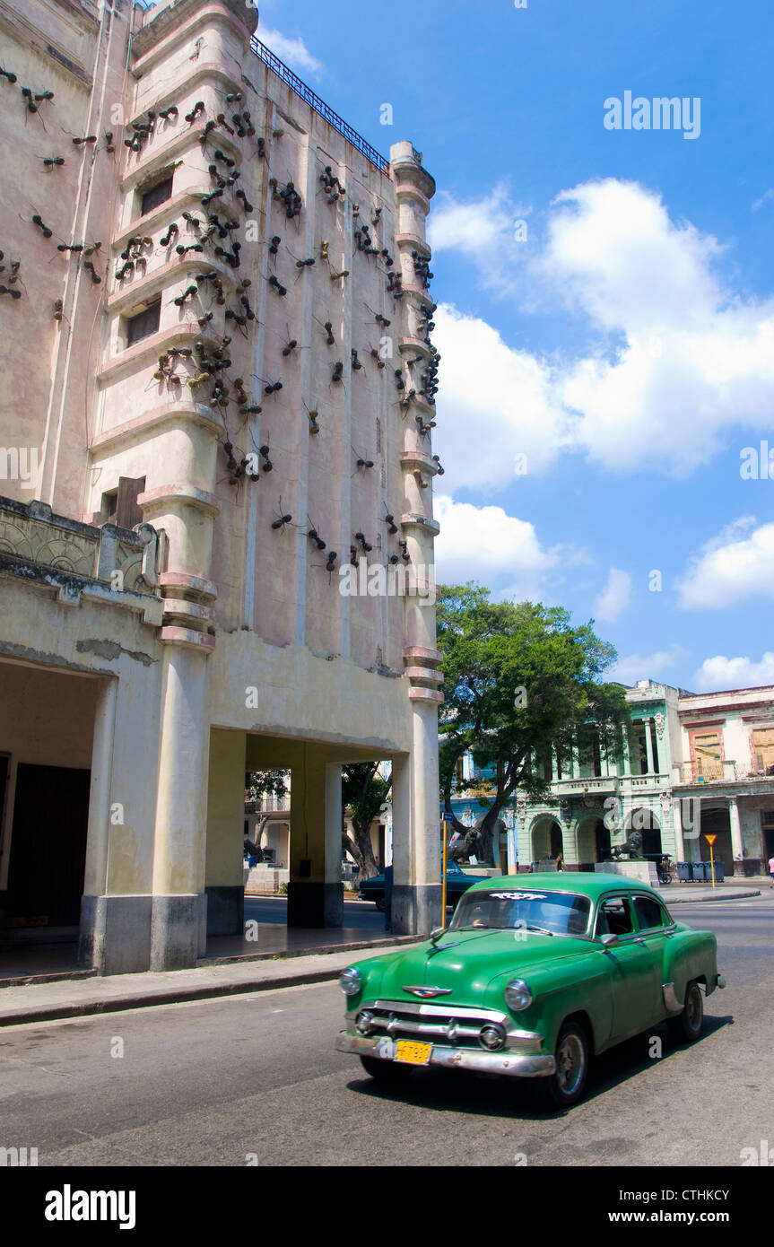 Ameise bedeckt Bau Kunst Installation, Havanna, Kuba Stockfoto