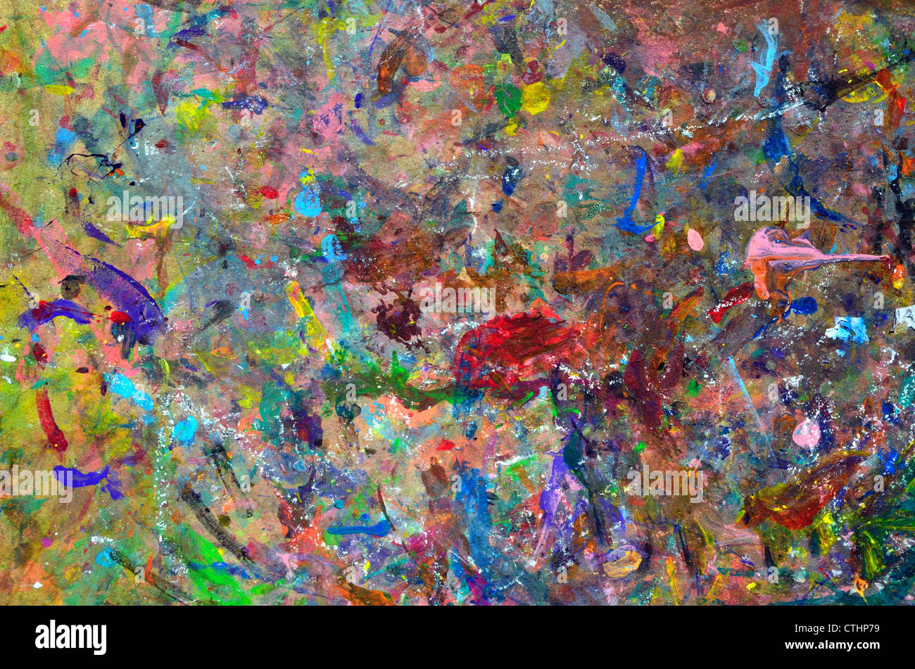 Abstrakten bunten Hintergrund (Board für das Mischen von Farben) Stockfoto