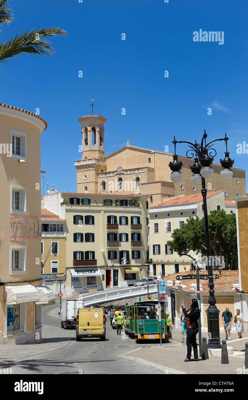 die Hauptstadt Mahon Menorca-Balearen-Spanien Stockfoto