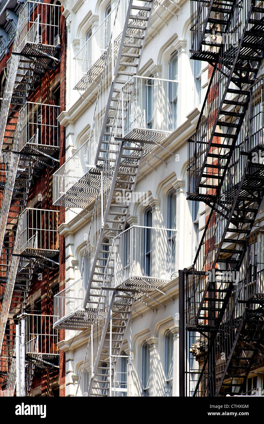 Cast Iron District, Green Street, Soho, New York Stockfotografie Alamy
