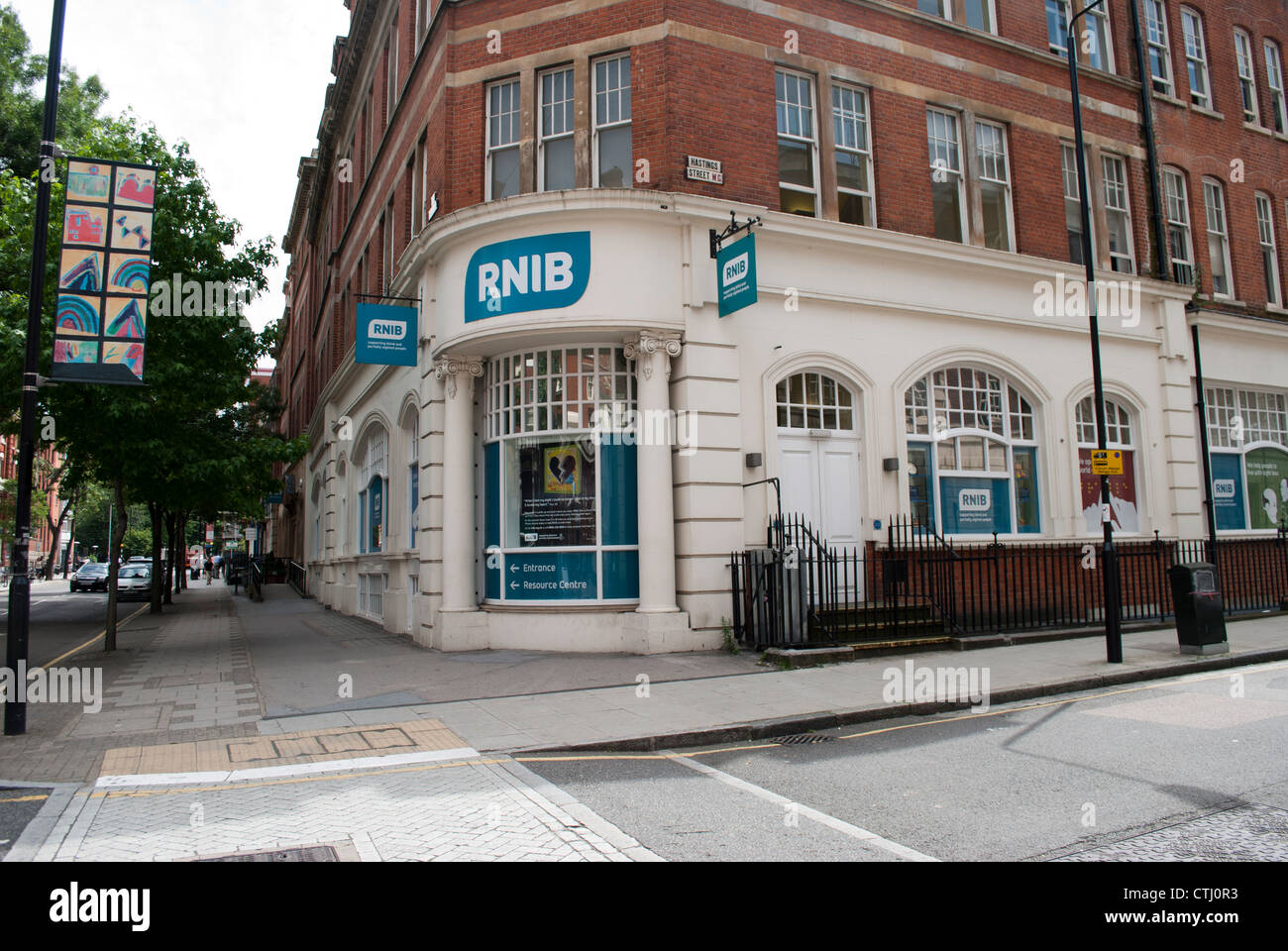 RNIB (Royal National Institute for the Blind) Regionalzentrum für London und Süd-Ost in Judd St London Stockfoto