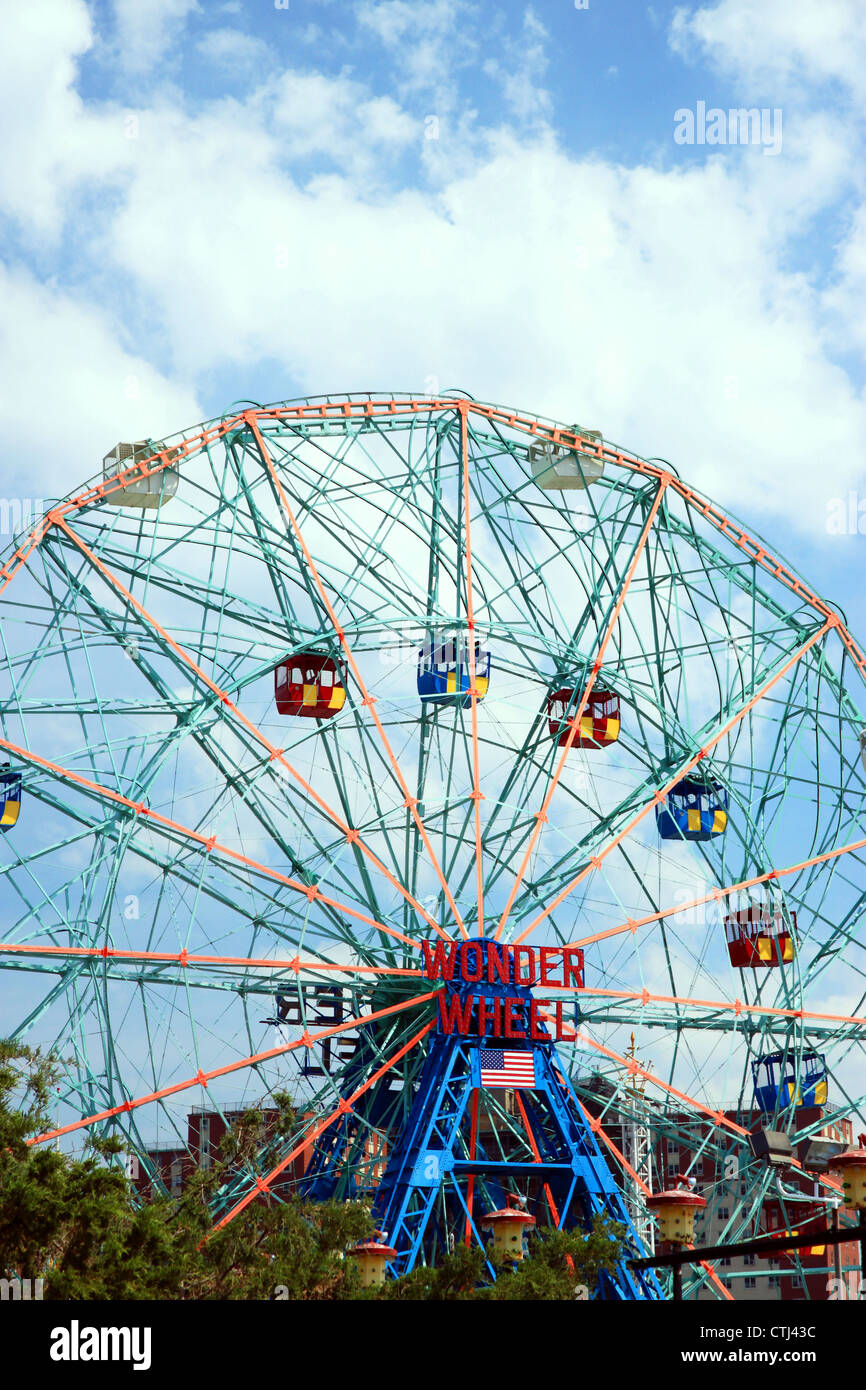 Wonder Wheel in Coney Island Stockfoto