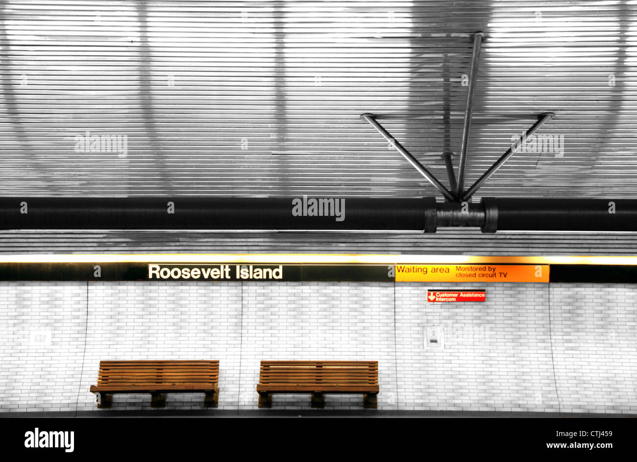 Roosevelt-u-Bahnstation in New York Stockfoto
