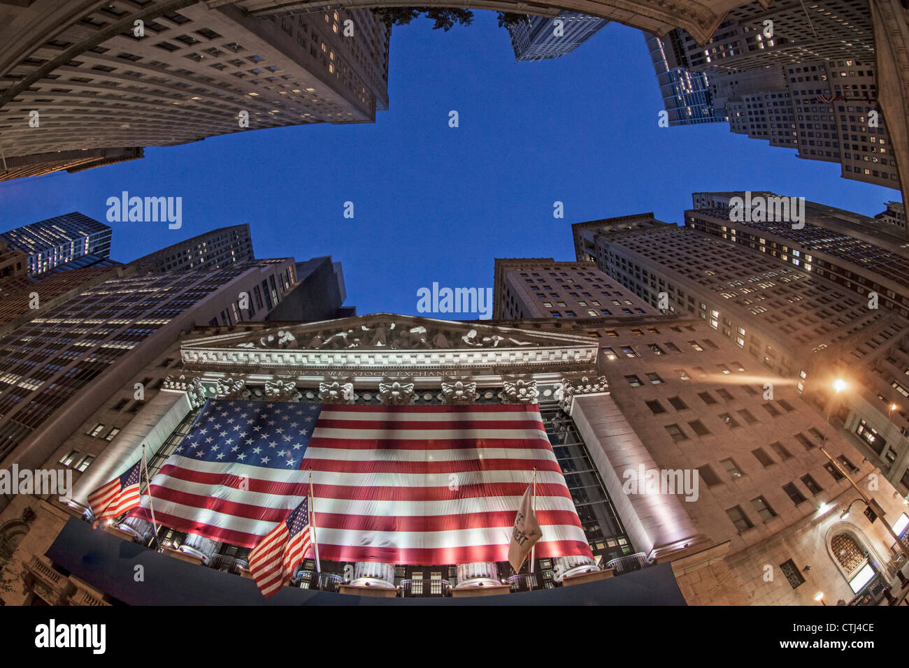 Börse, Wall Street, Bankenviertel, New York City, USA Stockfoto