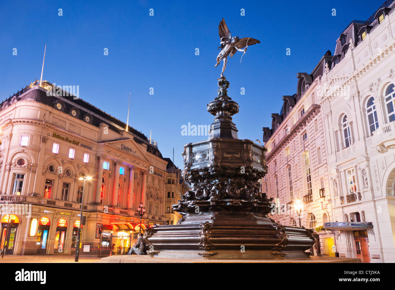 England, London, Soho, Piccadilly Circus, Eros-Statue Stockfoto