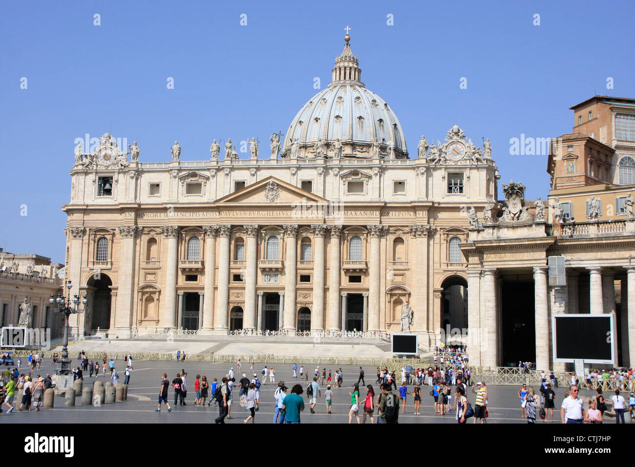 St. Peter Basilika, Vatikanstadt, Rom, Italien. Stockfoto