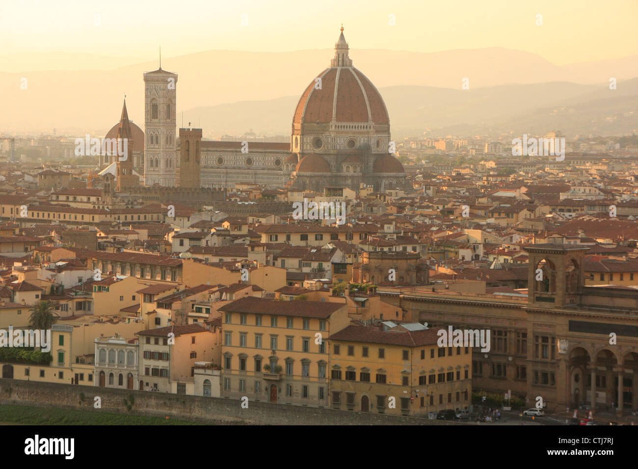 Skyline von Florenz mit dem Dom, Italien Stockfoto