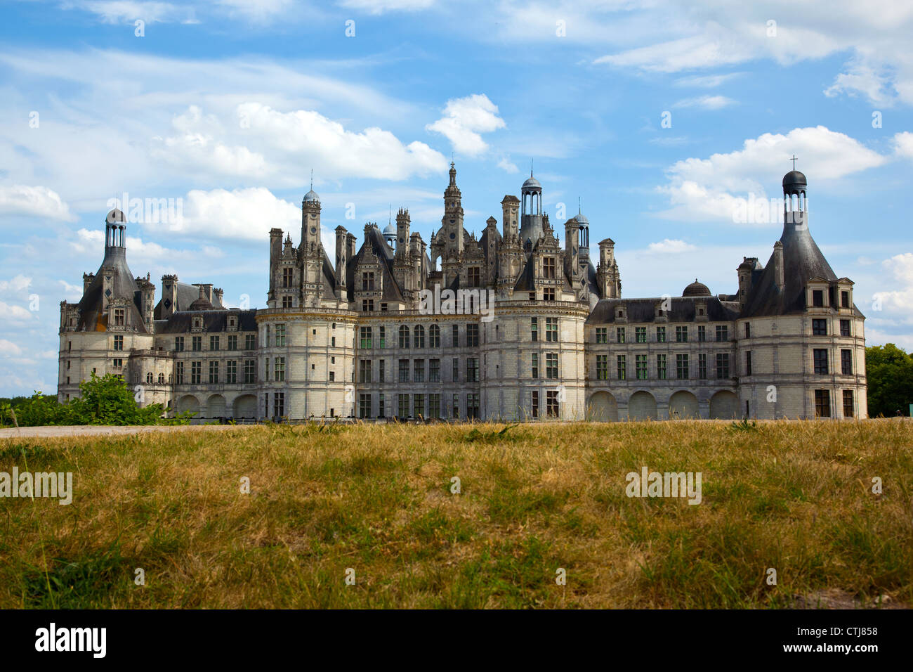 Chateau de Chambord im Loire Tal von Frankreich Stockfoto