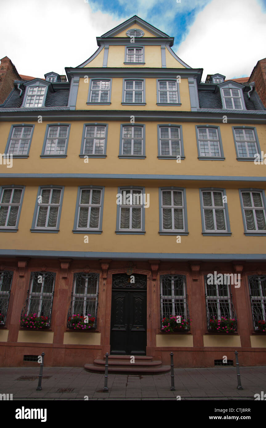 Goethehaus, dem Goethe-Haus in der JW Goethe einst historischer Stadtkern der Altstadt Frankfurt Am Main Bundesstaat Hessen Deutschland Europa lebten Stockfoto