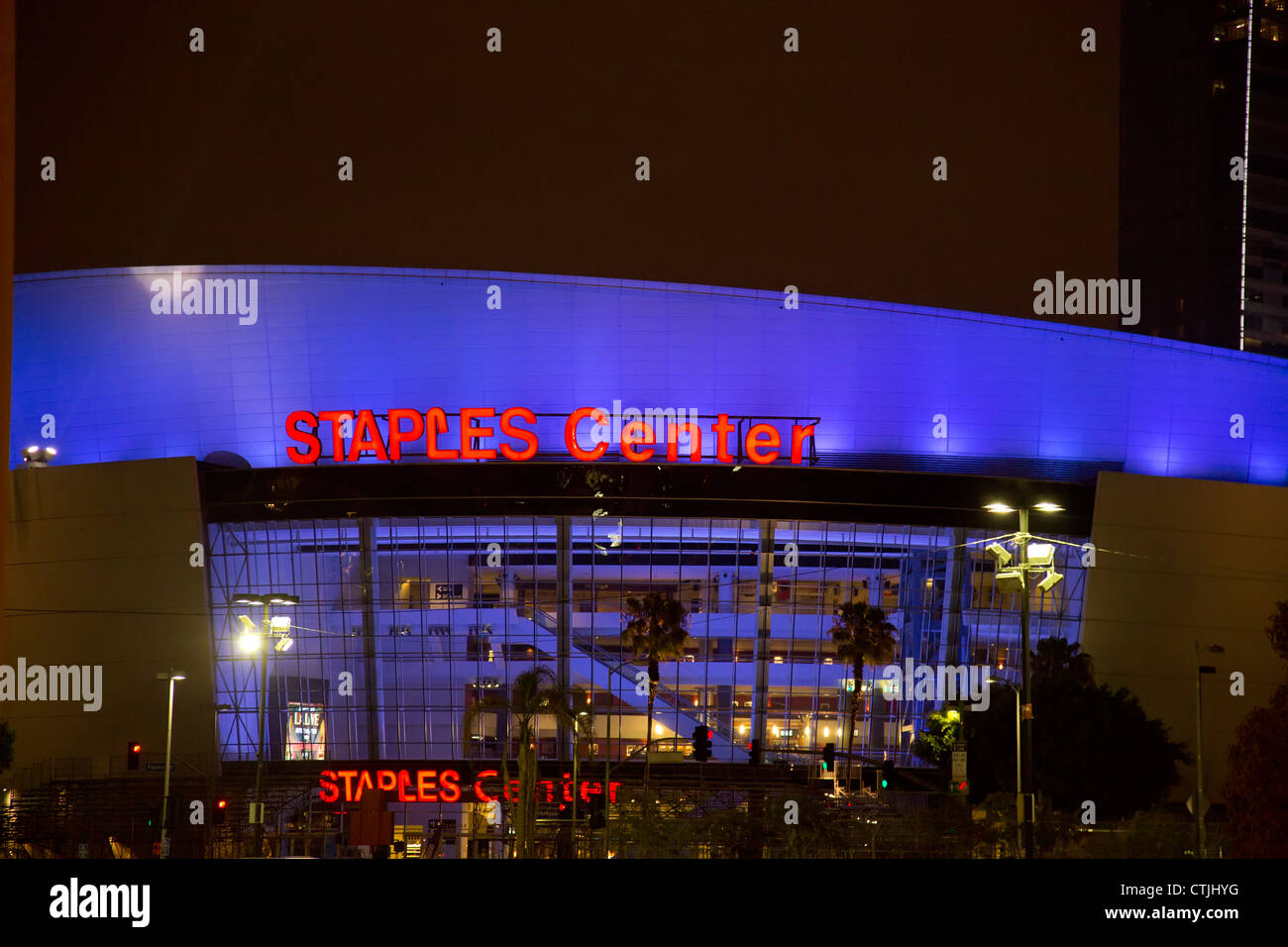 Los Angeles, Kalifornien - das Staples Center. Stockfoto