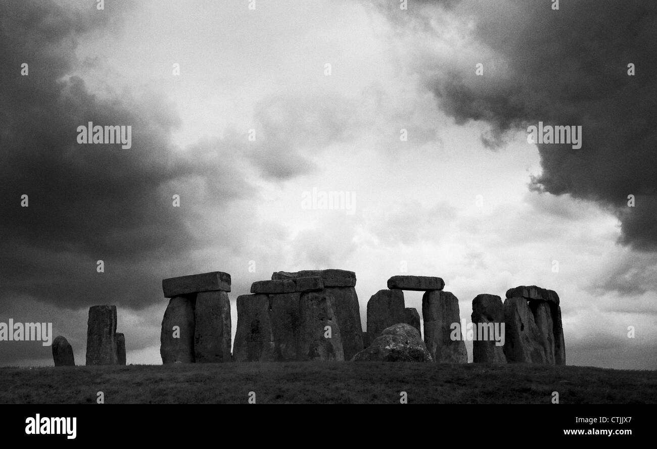 Stonehenge, Sonnenanbetung Tempel der alten England Stockfoto