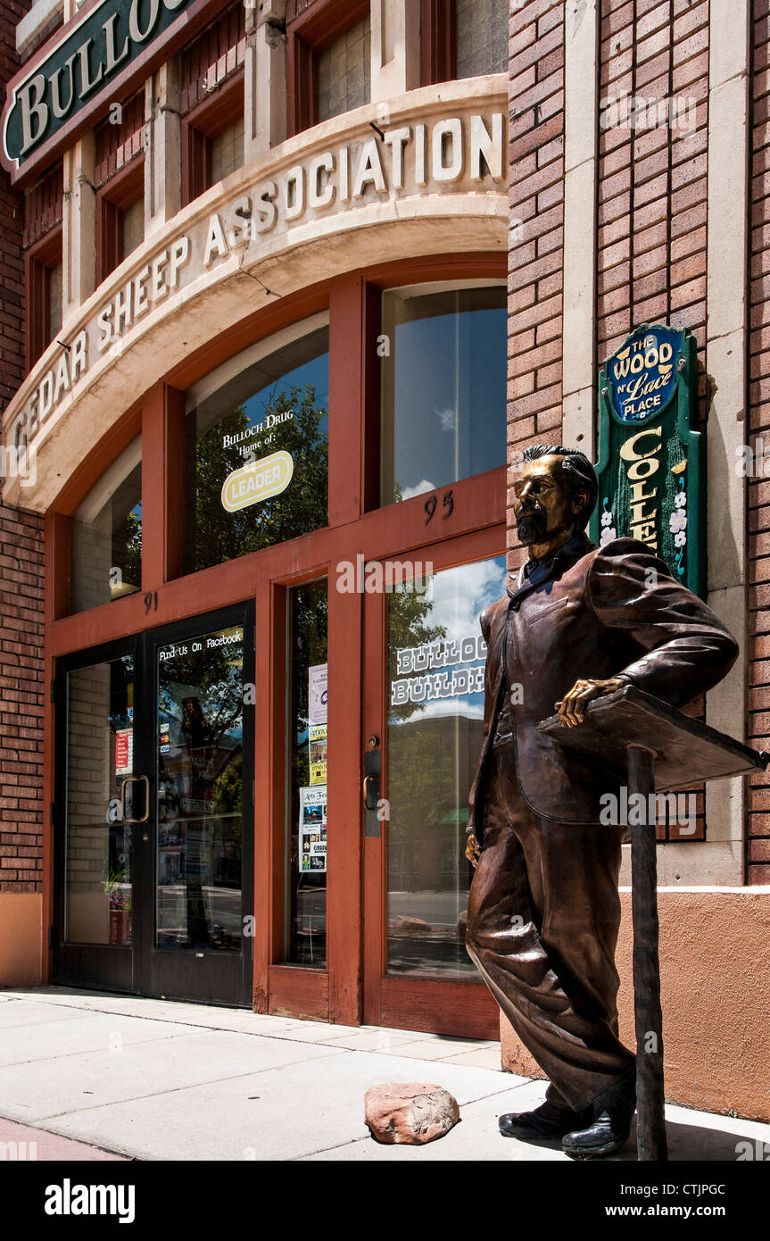 Bulloch Droge, Main Street, Cedar City, Utah. Stockfoto