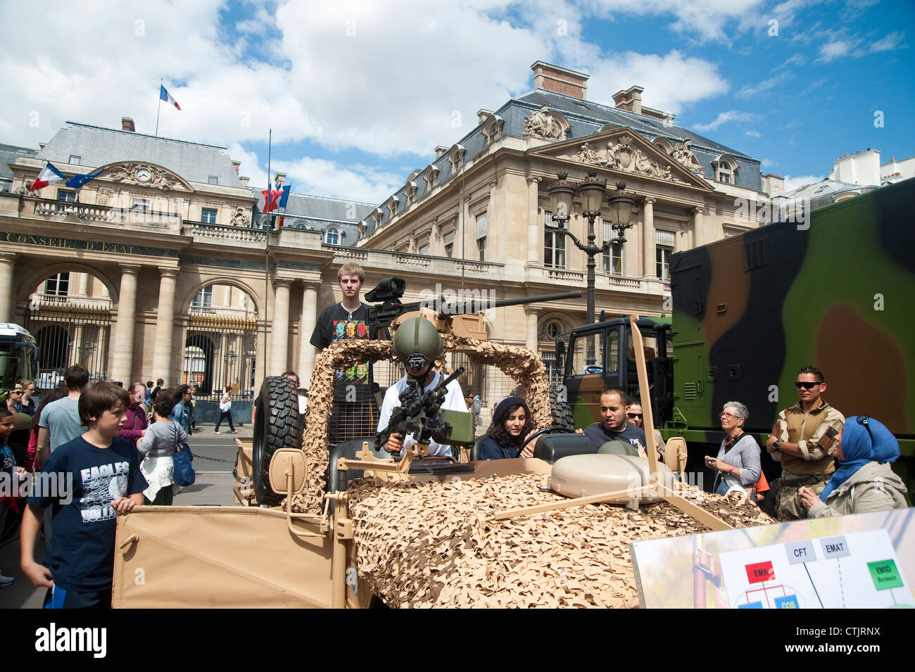 Paris, Frankreich 2012 "- National Day, Nationalfeiertag 14. Juli, französische Soldaten, Stockfoto