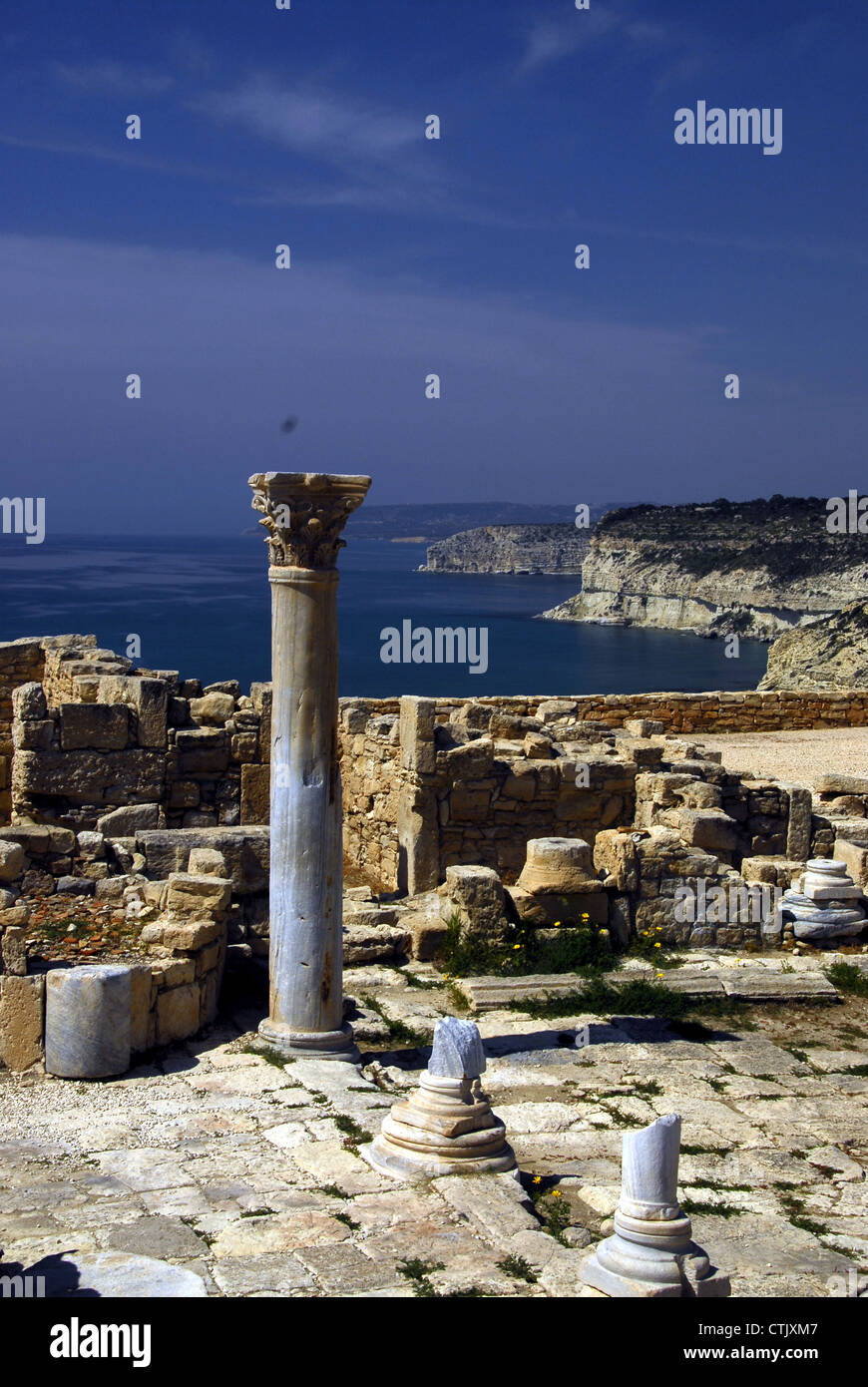 Die Ruinen von Kourion, Zypern. Stockfoto