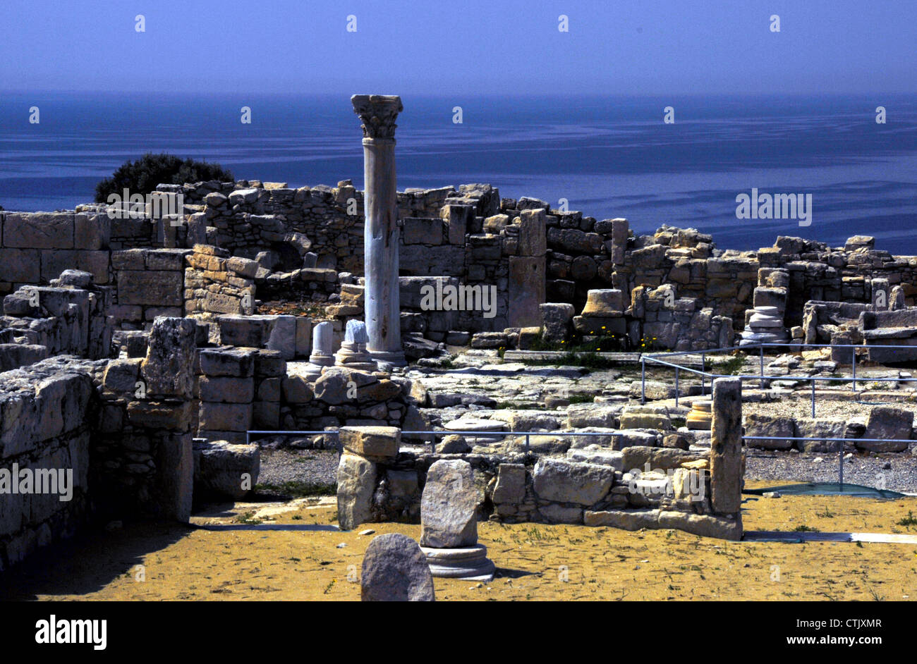 Die antiken Ruinen von Kourion, Zypern. Stockfoto