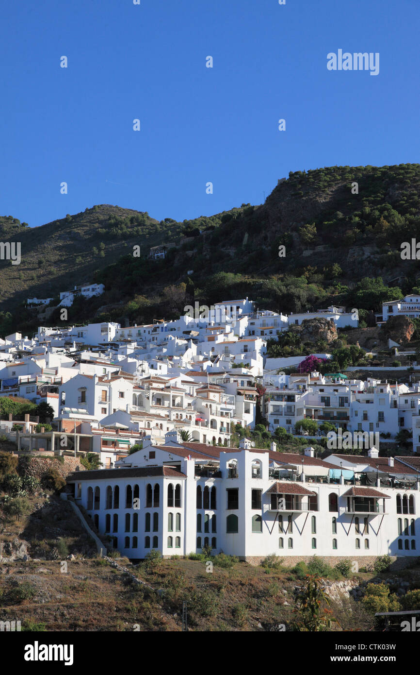 Spanien, Andalusien, Frigiliana, Dorf, Stockfoto