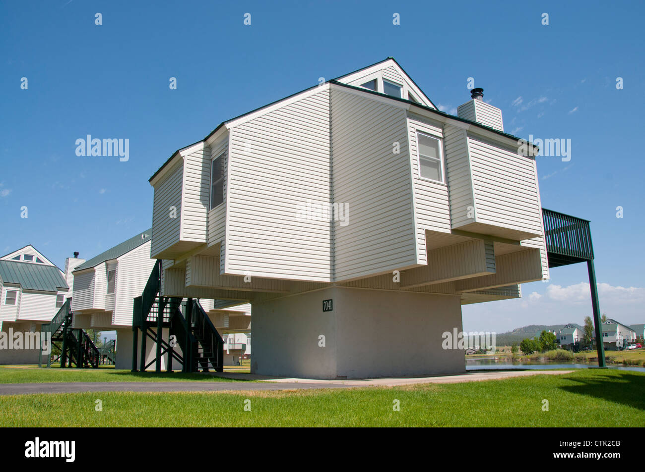 Moderne Ferieneigentumswohnung Stockfoto