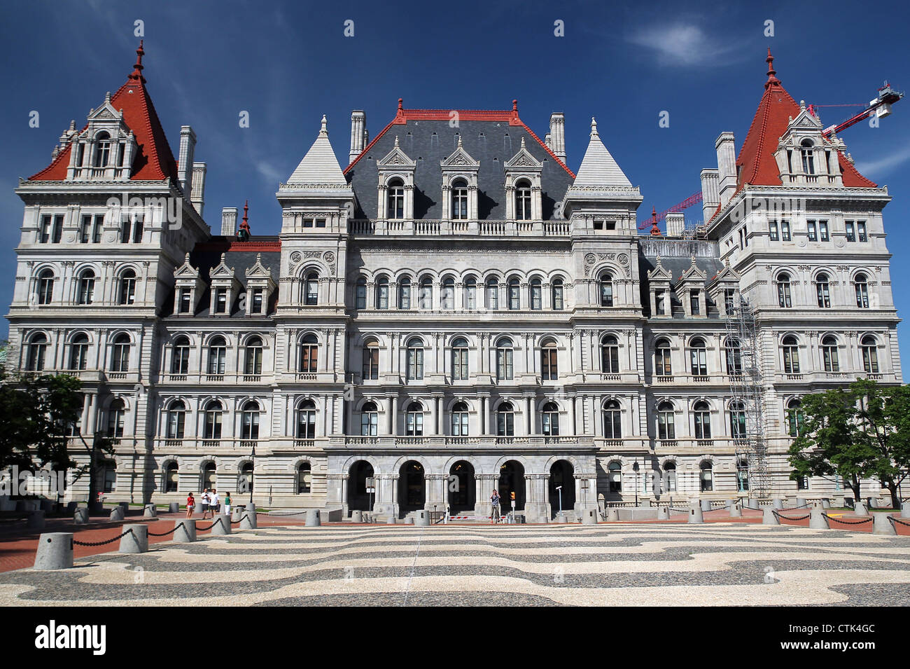 Die New York State Capitol (abgeschlossen im Jahre 1899.) Albany, New York Stockfoto