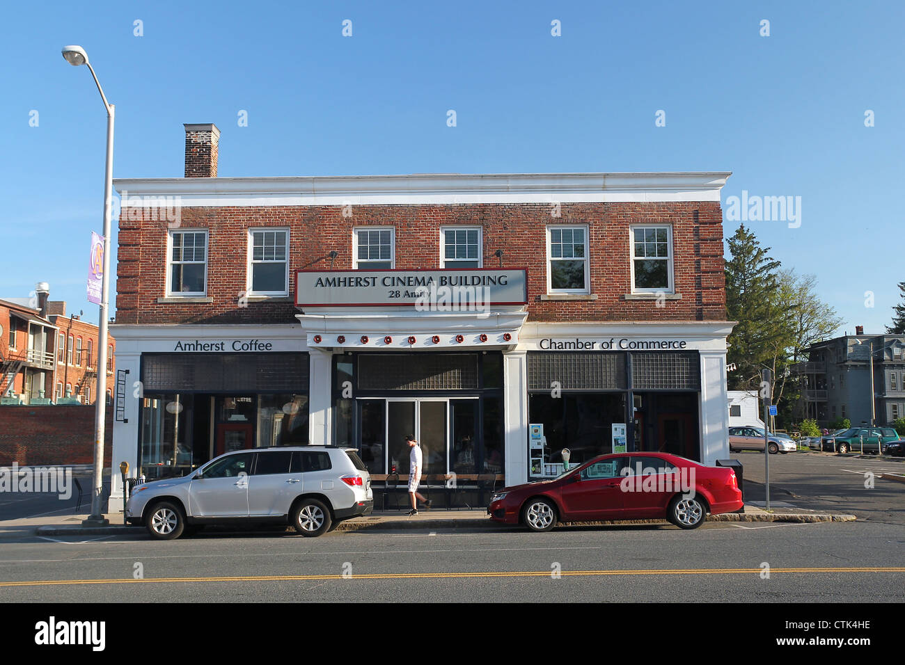 Amherst Kino Gebäude, Amherst, Massachusetts Stockfoto