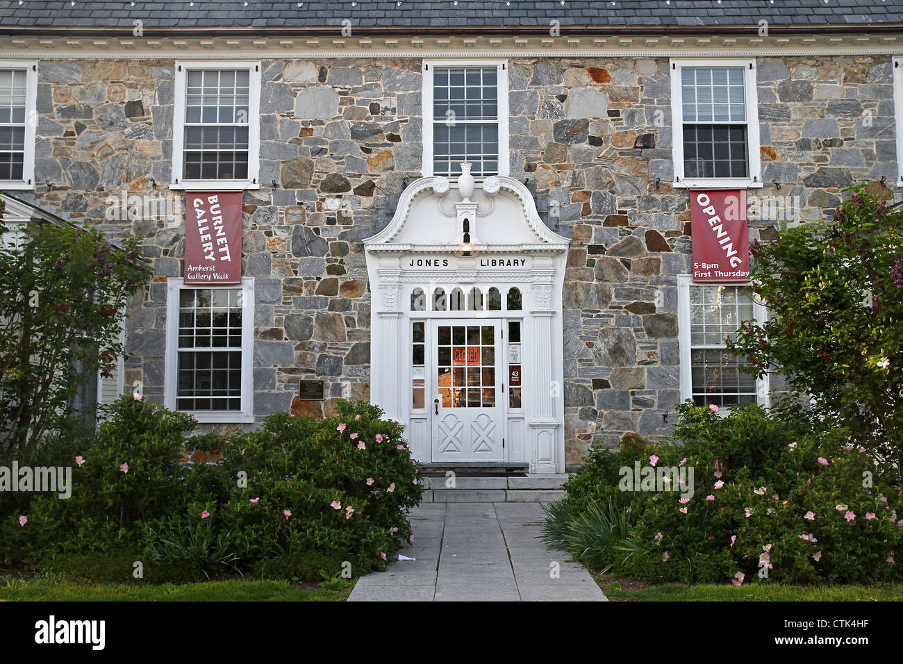 Jones-Bibliothek, Amherst, Massachusetts Stockfoto