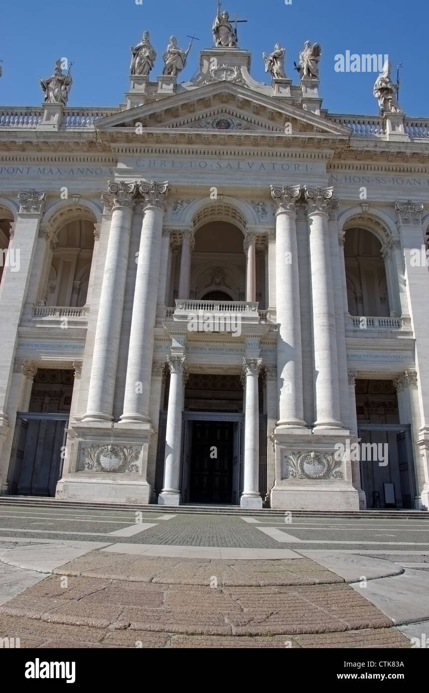 Die päpstliche Basilika von Saint John Lateran (Arcibasilica Papale di San Giovanni in Laterano), Stockfoto