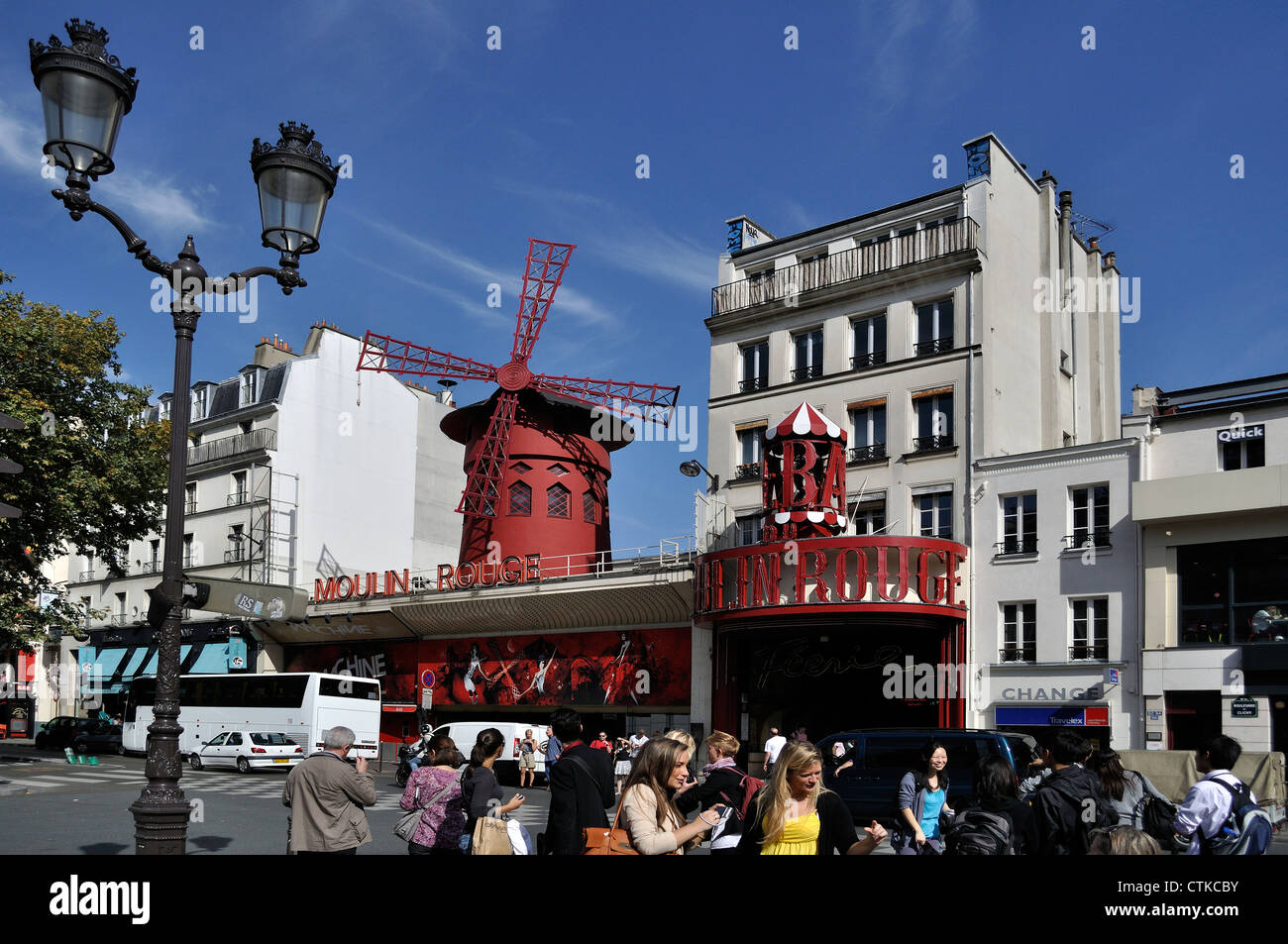 Moulin Rouge, Paris, Kabarett Stockfoto