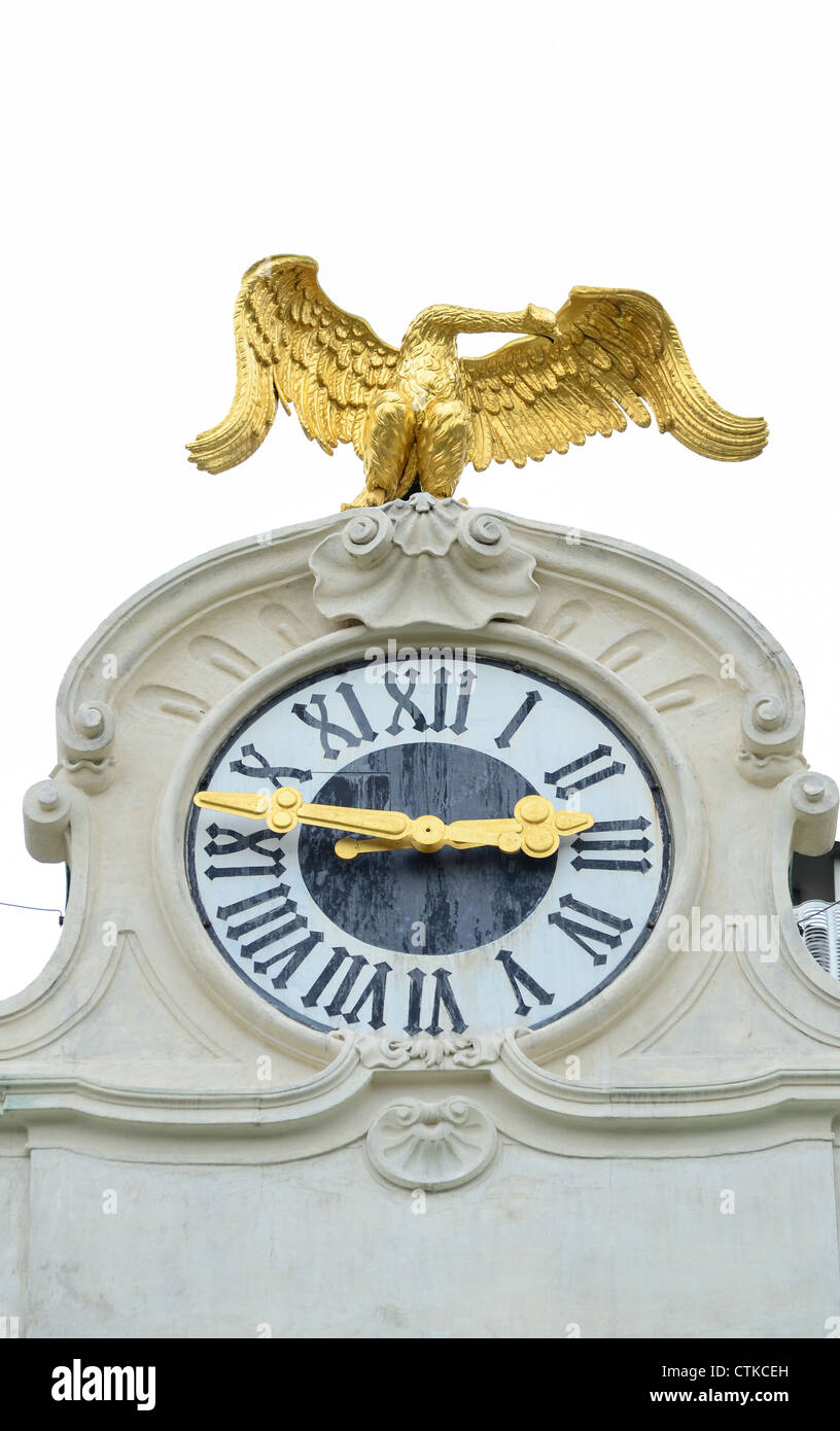Schloss Schönbrunn in Wien Österreich - Uhr detail Stockfoto