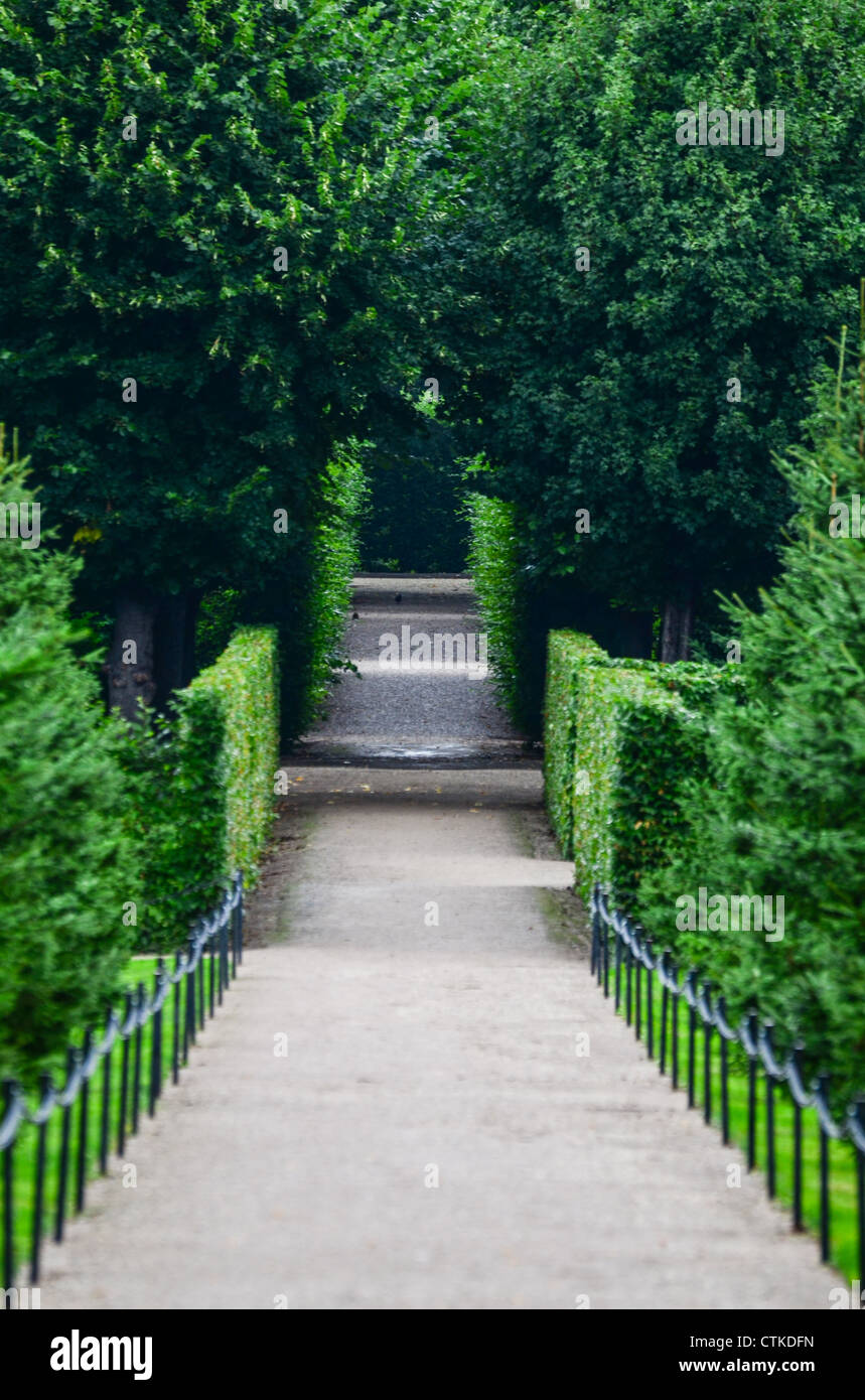 Schönen Park am Schloss Schönbrunn in Wien Stockfoto