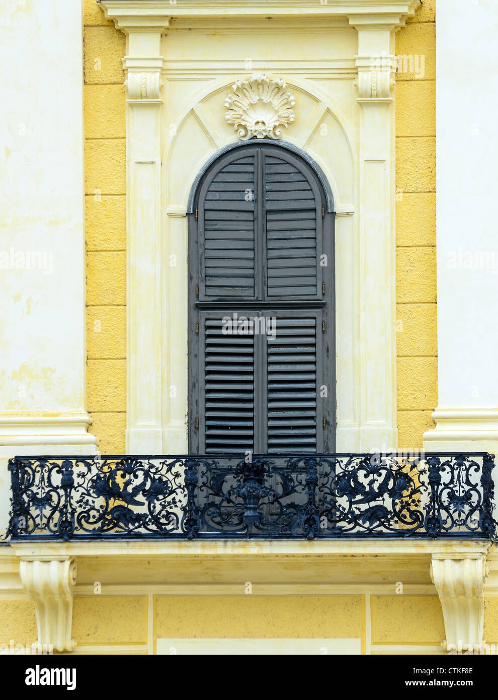 Schloss Schönbrunn in Wien Österreich - Terrasse detail Stockfoto