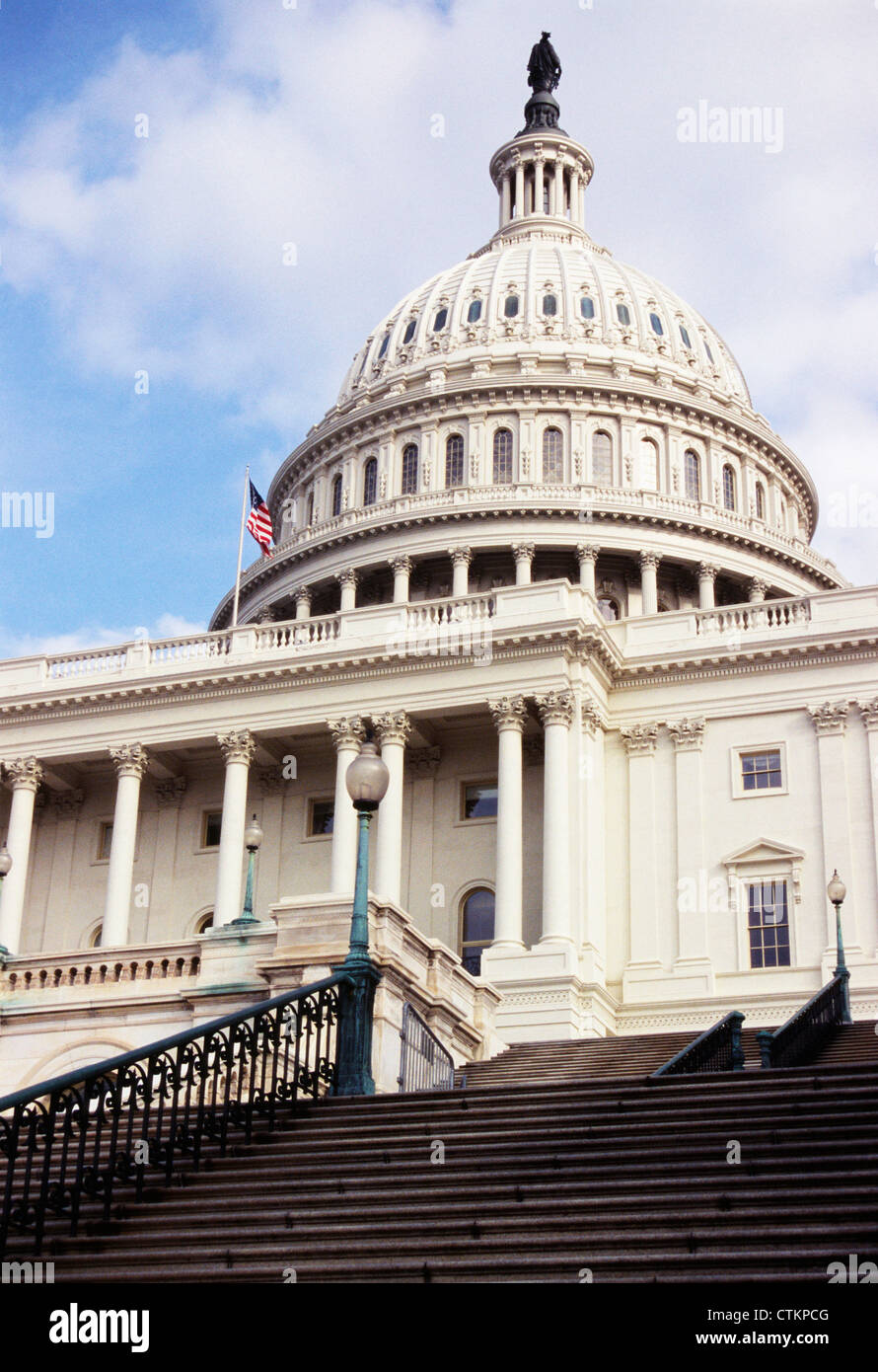 Das US Capitol Gebäude in Washington DC. Stockfoto