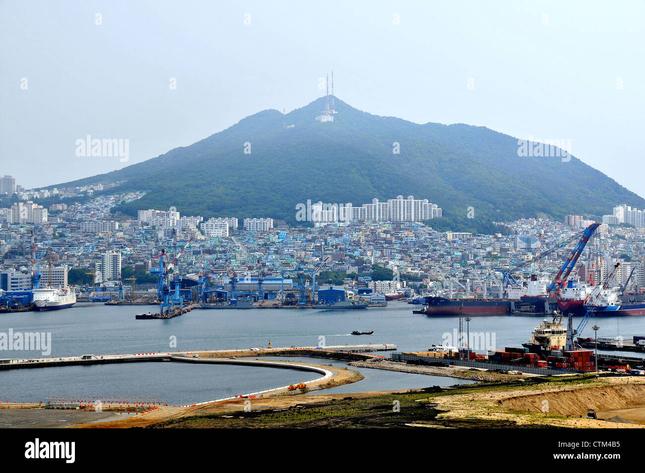 Hafen Busan in Südkorea Stockfoto