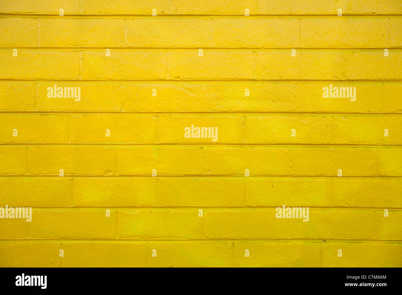 Gelbe Wand gemalt; Kirra Gold Coast, Queensland, Australien Stockfoto