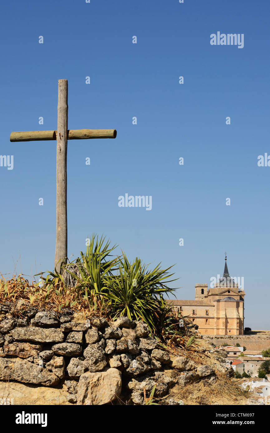 Kloster von Ucles; Cuenca, Kastilien-La Mancha, Spanien Stockfoto