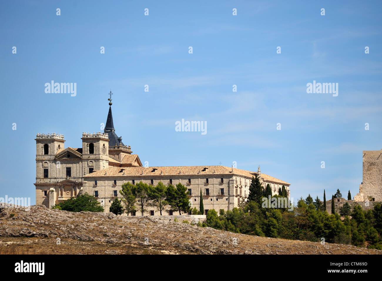 Kloster von Ucles; Cuenca, Kastilien-La Mancha, Spanien Stockfoto