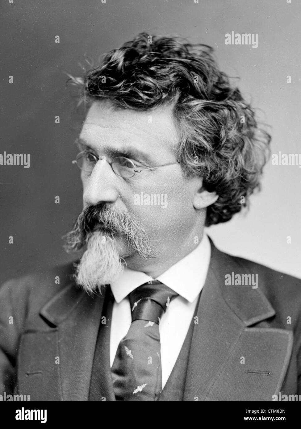 MATHEW BRADY (c 1822-1896) US-Fotografin des amerikanischen Bürgerkriegs bedeckt fotografiert von seinem Enkel Levin praktisch im Jahre 1875 Stockfoto
