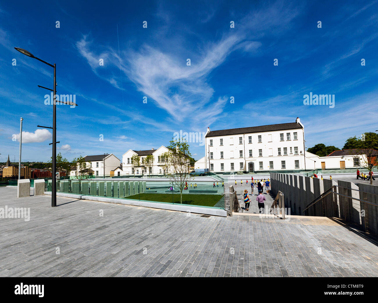 Ebrington Square, Derry, Nordirland Stockfoto