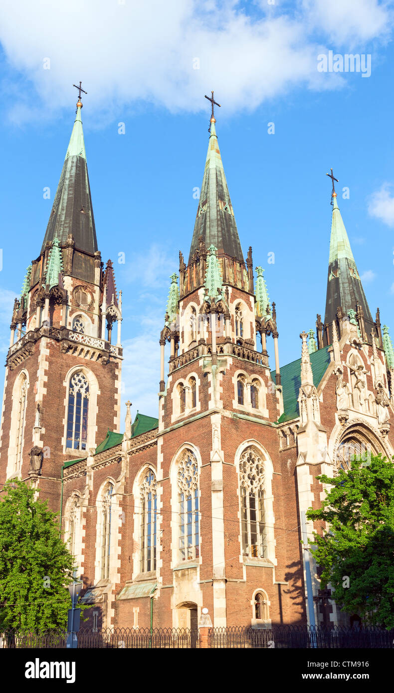 Kirche St. Olha und Elizabeth in Lemberg (Ukraine) Stockfoto