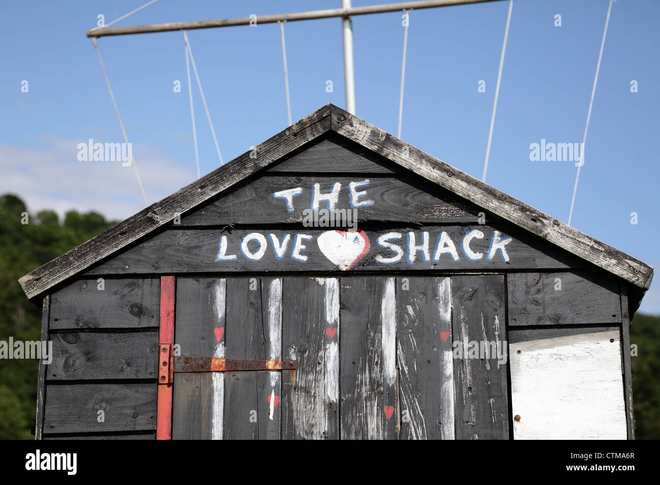 A Love Shack, Großbritannien Stockfoto