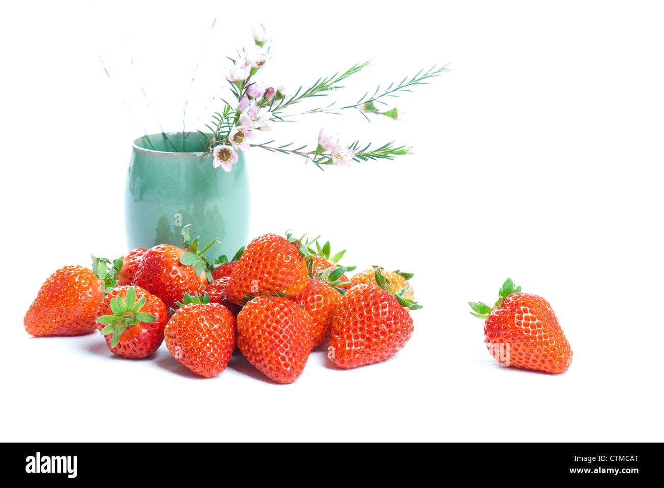 Frische Erdbeeren Stockfoto