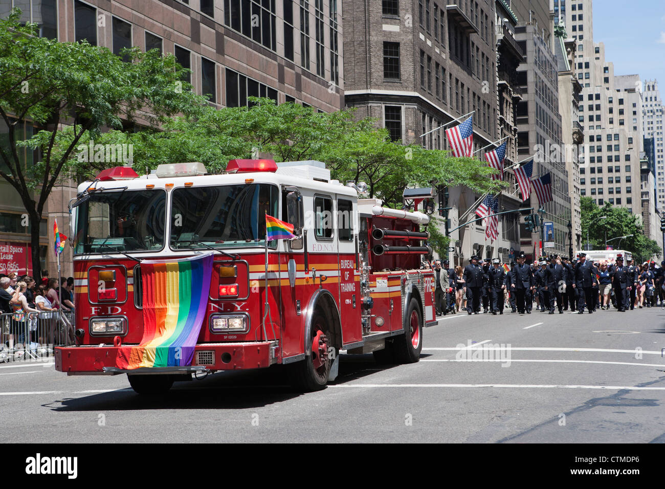 Gay-Pride Homosexuellen-Parade New York City Party Stockfoto