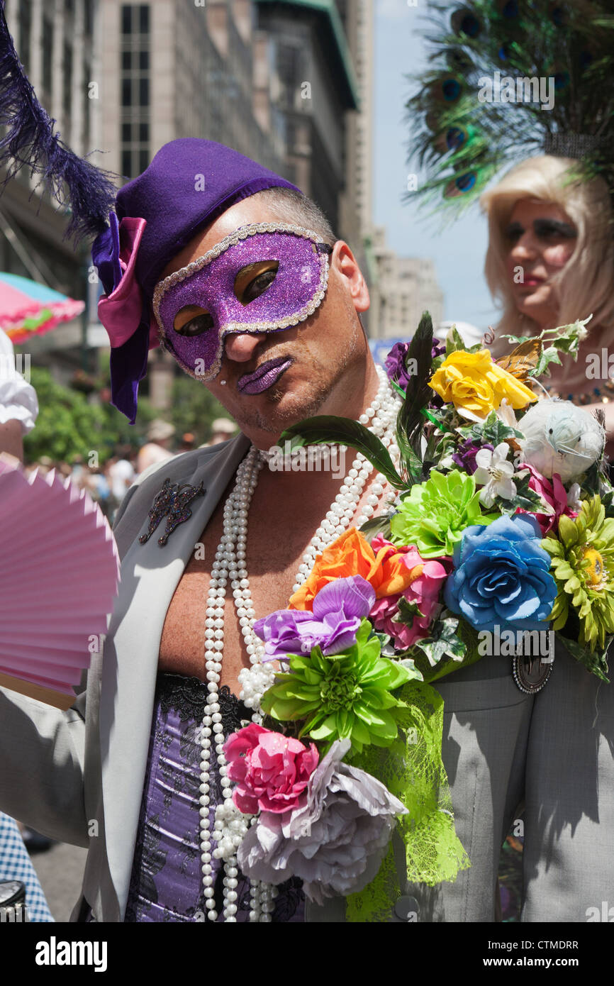 Gay-Pride Homosexuellen-Parade New York City Party Stockfoto