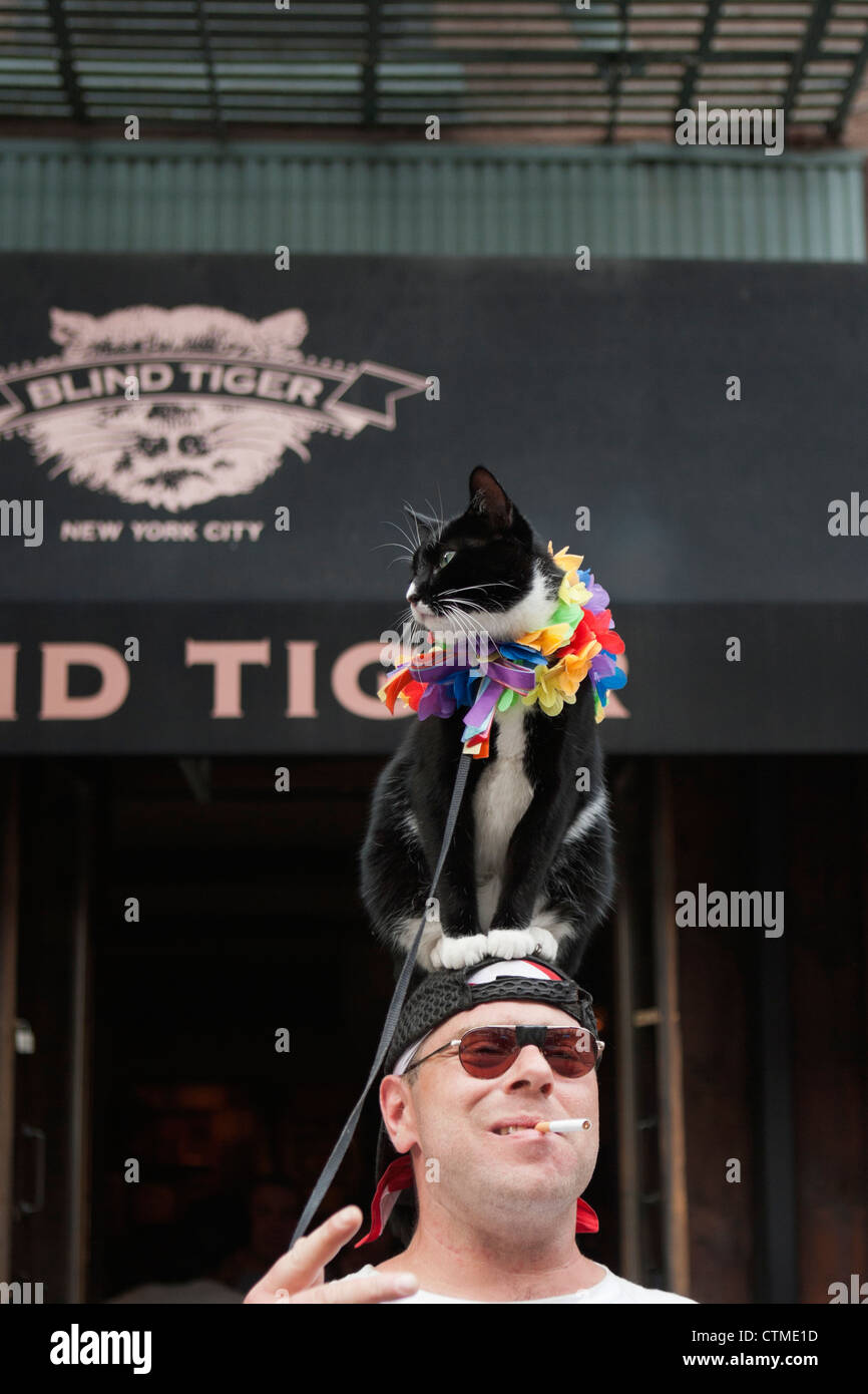 Gay-Pride Homosexuellen-Parade New York City Party Stockfoto