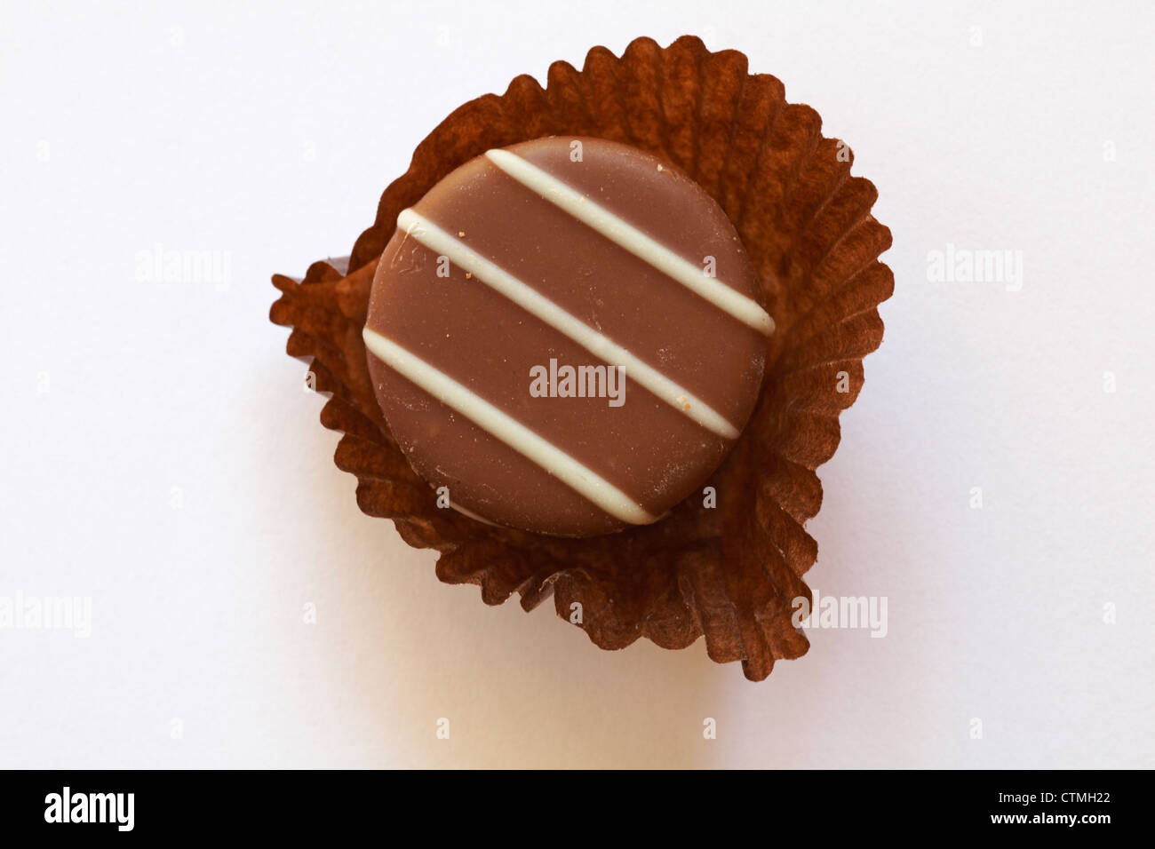 Luxus Milch Schokolade Schokolade auf weißem Hintergrund Stockfoto