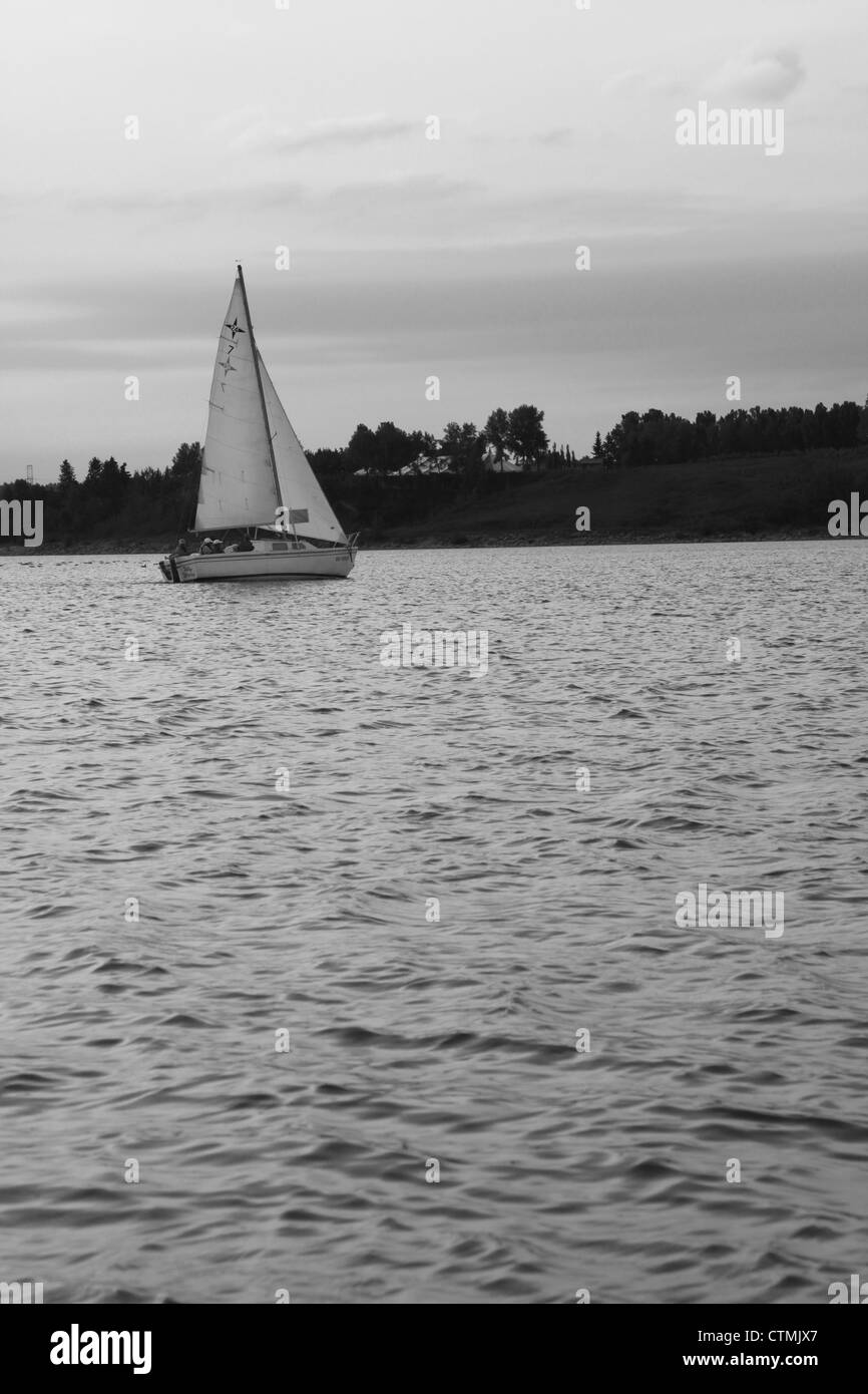 Segeln, Calgary, Alberta, Kanada Stockfoto